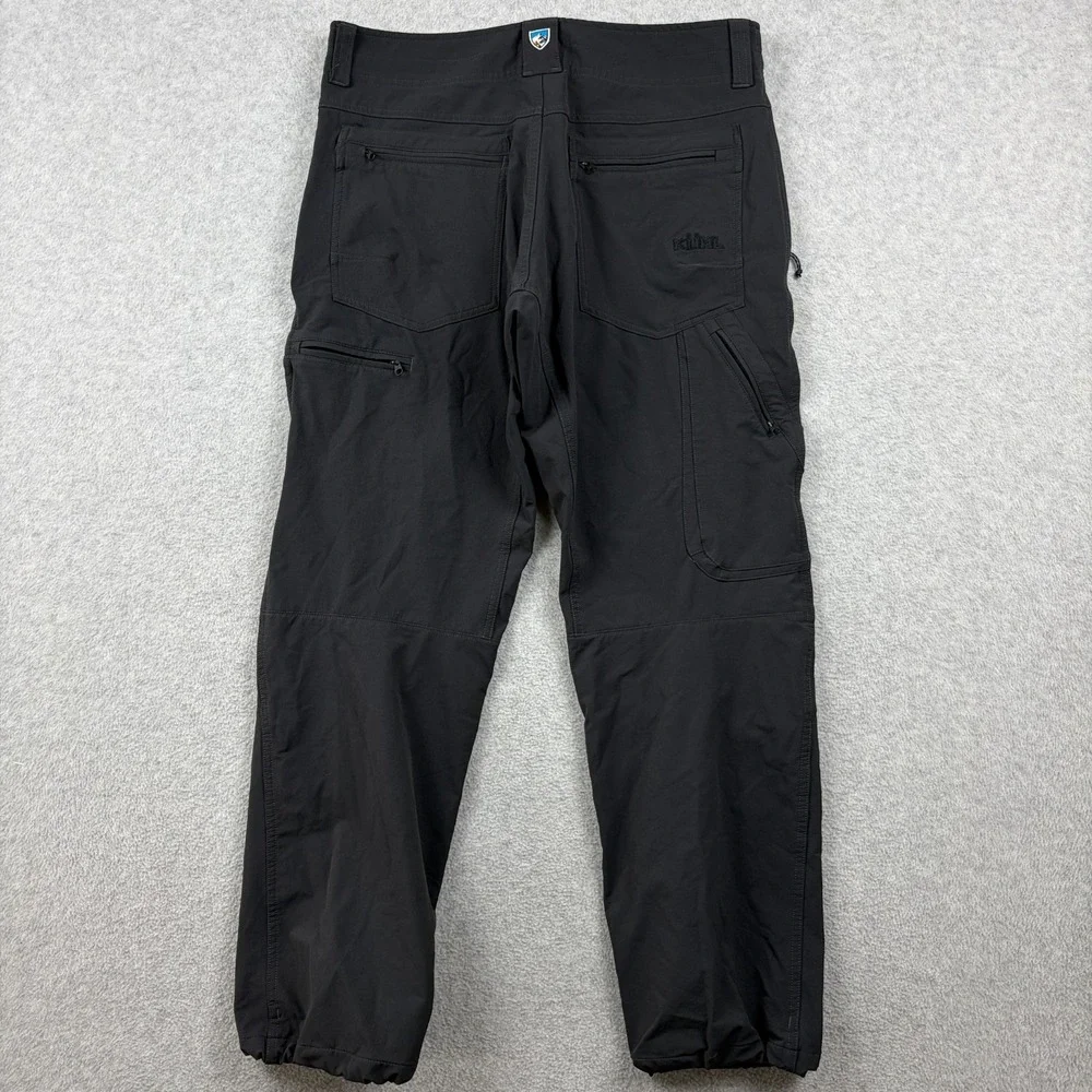 Kuhl Pants Mens 32x30 Black Transcendr Softshell Stretch Hiking Tech Gorpcore